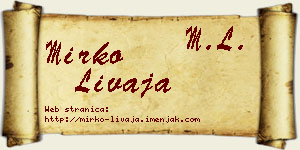 Mirko Livaja vizit kartica